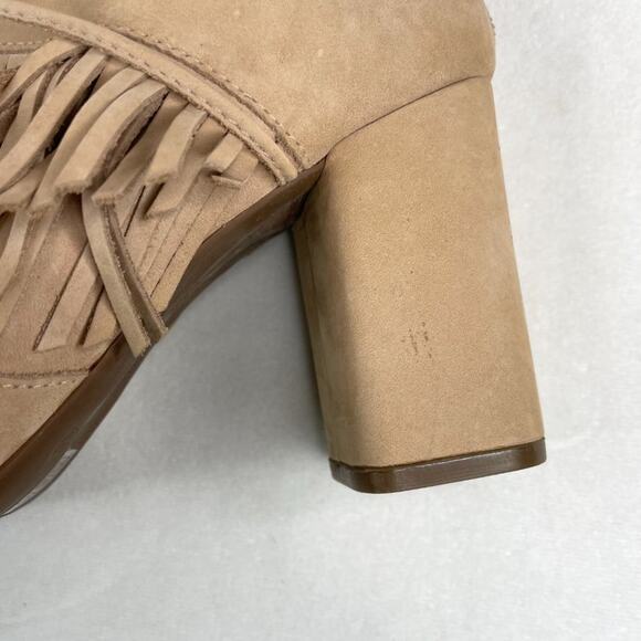 Marabelle Bacio Suede Beige Booties 8 - Picture 6 of 15